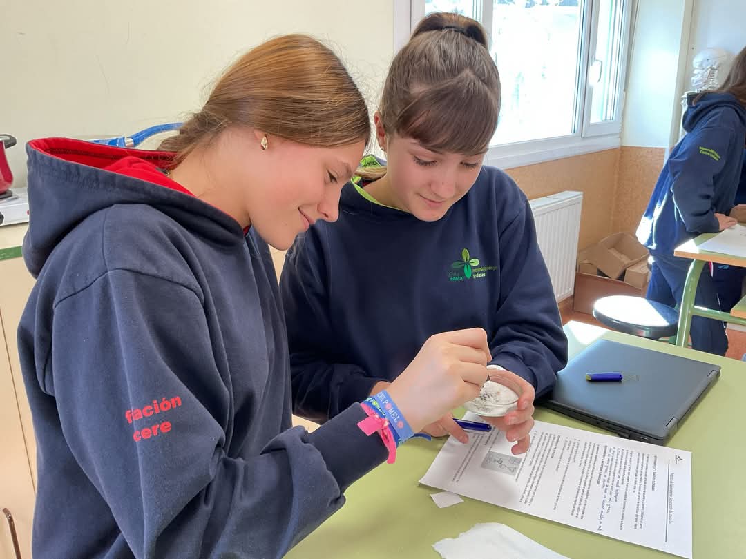 cmp_castro's tweet photo. UBPI. Los alumnos de 2º ESO han puesto a prueba en el laboratorio lo aprendido en clase sobre técnicas de separación de mezclas homogéneas y heterogéneas. Han podido experimentar cómo se llevan a cabo estos procesos y reforzar sus conocimientos.

#somoseducere #somoscmp https://t.co/uQydpLghEa