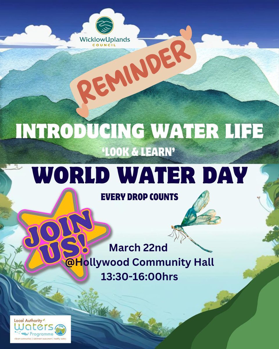 💧Reminder! Join us for Look &amp; Learn - Introducing #RiverLife this #WorldWaterDay !
Discover local river wildlife, enjoy hands-on activity, learn from experts. Family-friendly event celebrating our precious upland headwaters and streams ! 🌿🐟 Register on Eventbrite.  #LAWPRO