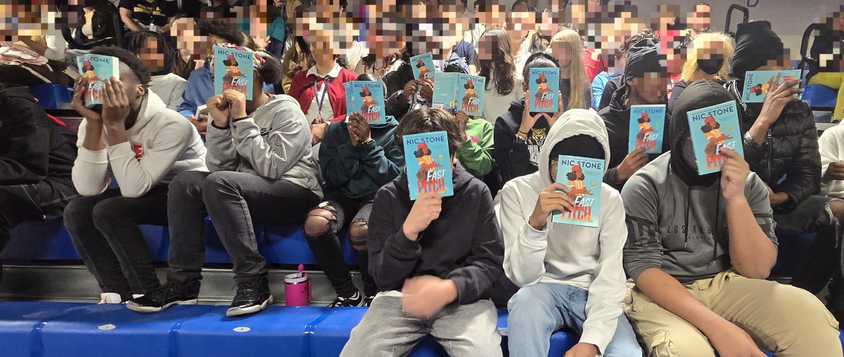 Ms. Skylar's Advanced English class attended a special event with HCPS libraries, featuring author Nic Stone. She is the writer of Fast Pitch, the class's book club choice this month.  The students had a great time today on the field trip with Ms. Skylar and Ms. Chess!