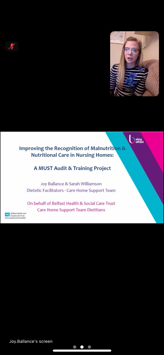 Welcome to our OPSG webinar! First we have Joy and Sarah sharing about their MUST audit and training project in #carehomes ! 
#nhweek <a href="/NHWeek/">N&H Week</a> <a href="/BDA_Dietitians/">British Dietetic Association</a>