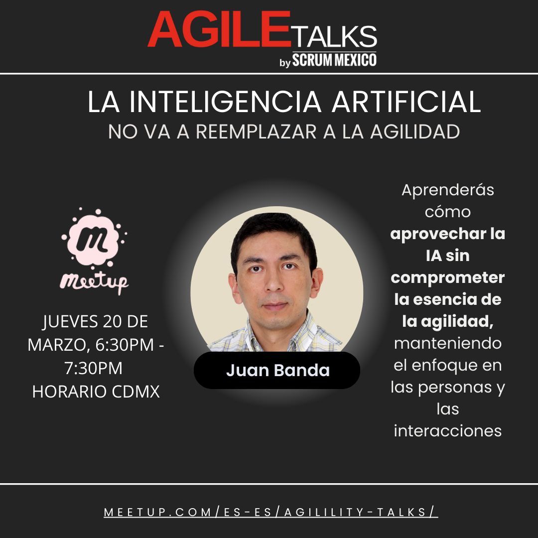 vanessa_amaya's tweet image. ¡Hoy hay sesión en línea de la comunidad #AgileTalks!
¿Ya te registraste? meetup.com/agilility-talk…