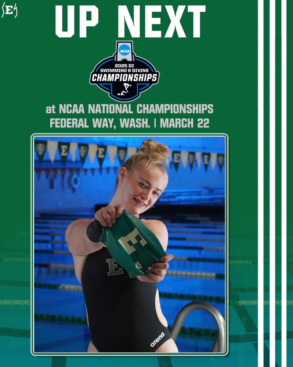 T-minus 2⃣ days till Meg takes on NCAAs!🥳

📰tinyurl.com/mrytbpxk

#EMUEagles | #StrongerTogether🦅🏊