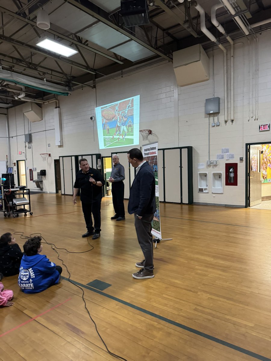 VMES welcomes Bob Solomon and Rick Young coauthors of Beyond the Laces! Thank you to the NJEA for sponsoring a Read Across America Grant to make this amazing assembly possible! <a href="/BrickSupt/">Thomas G. Farrell, Ed.D., M.B.A.</a> <a href="/beyondthelaces/">Bob Salomon /BTL</a> @MsMac_BTPS <a href="/VMESMustangs/">VMESMustangs</a> <a href="/PtaVmes/">VMES PTA</a> <a href="/BTPSLearns/">BTPSLearns</a>
