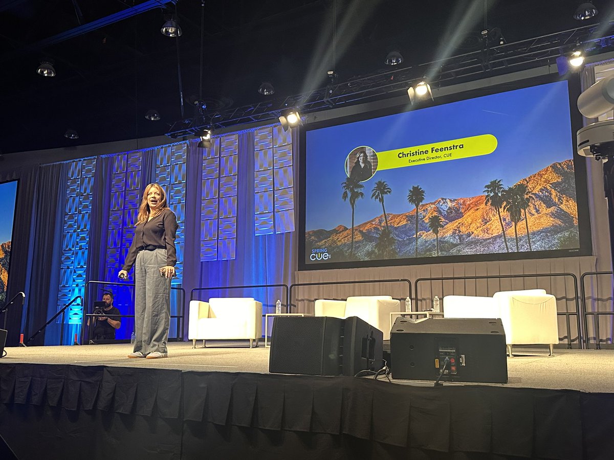 YaritzaV_'s tweet image. Day #1 of #SpringCUE is off to a great start with the @cueinc Leadership Team &amp;amp; the delivery of the Opening Keynote from Pat Yongpradit. 

#SpringCUE 2025