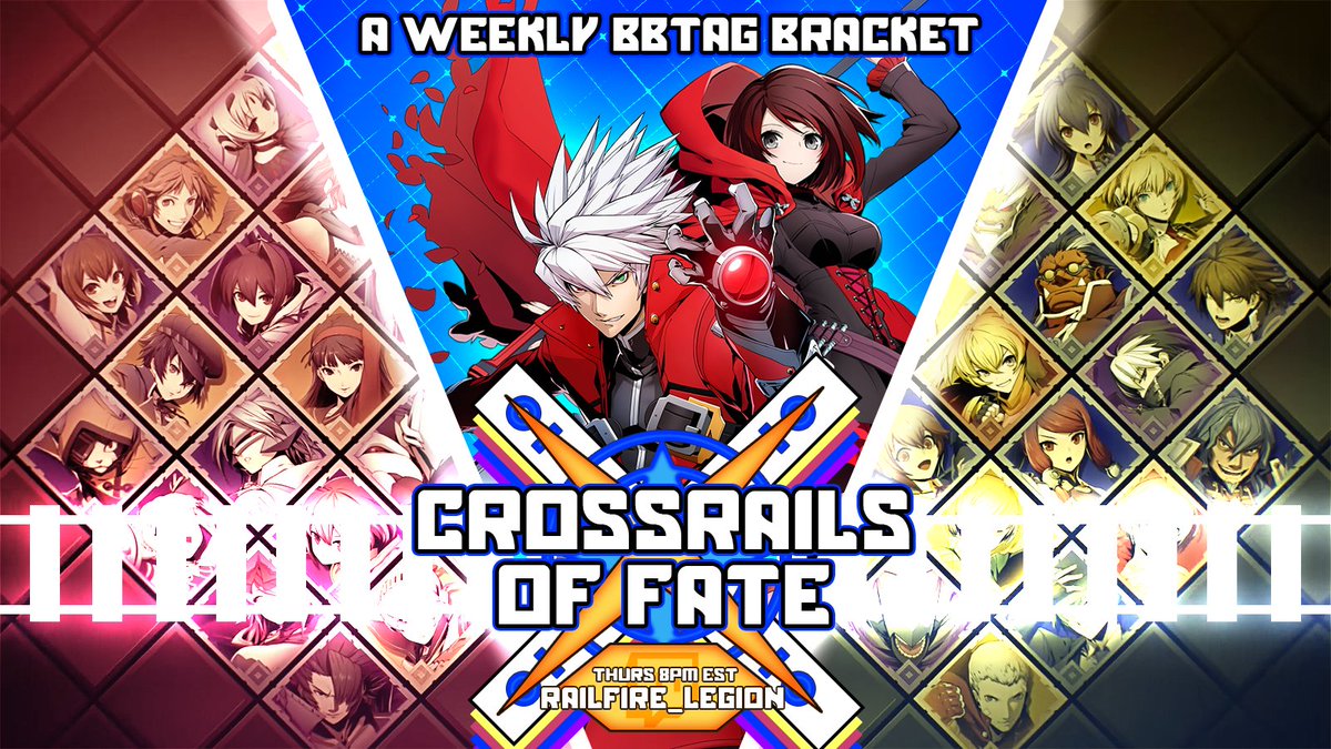 We're back with our new weekly NA PSN #BBTAG Tournament! You don't wanna miss it!

Crossrails of Fate Season 3 #1 happens TONIGHT (3/20) at 8pm EST with a $100 Prize Pool &amp; Matcherino!
Come &amp; join the action!

Bracket:
start.gg/tournament/cro…

Discord:
discord.gg/5S5gMdxfkJ