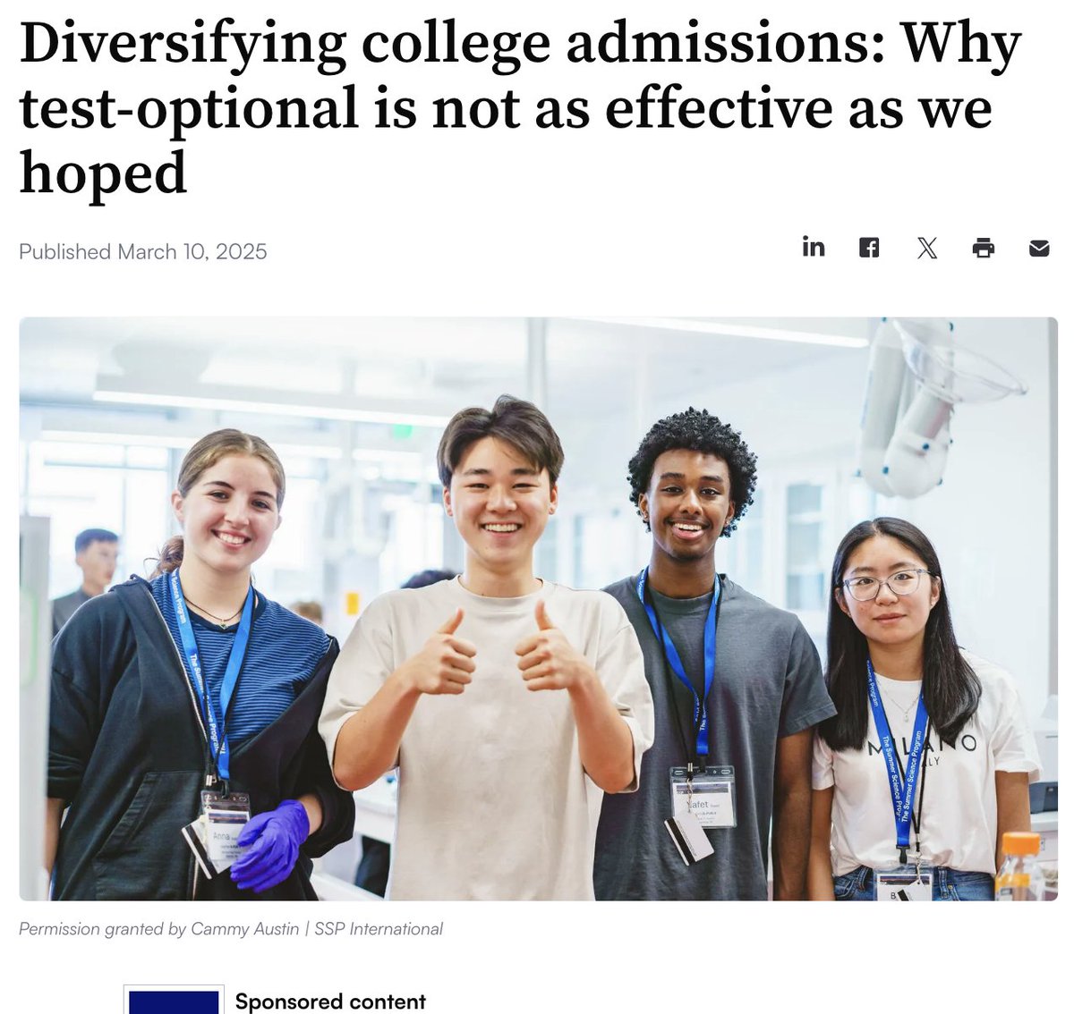 The Summer Science Program tweet media