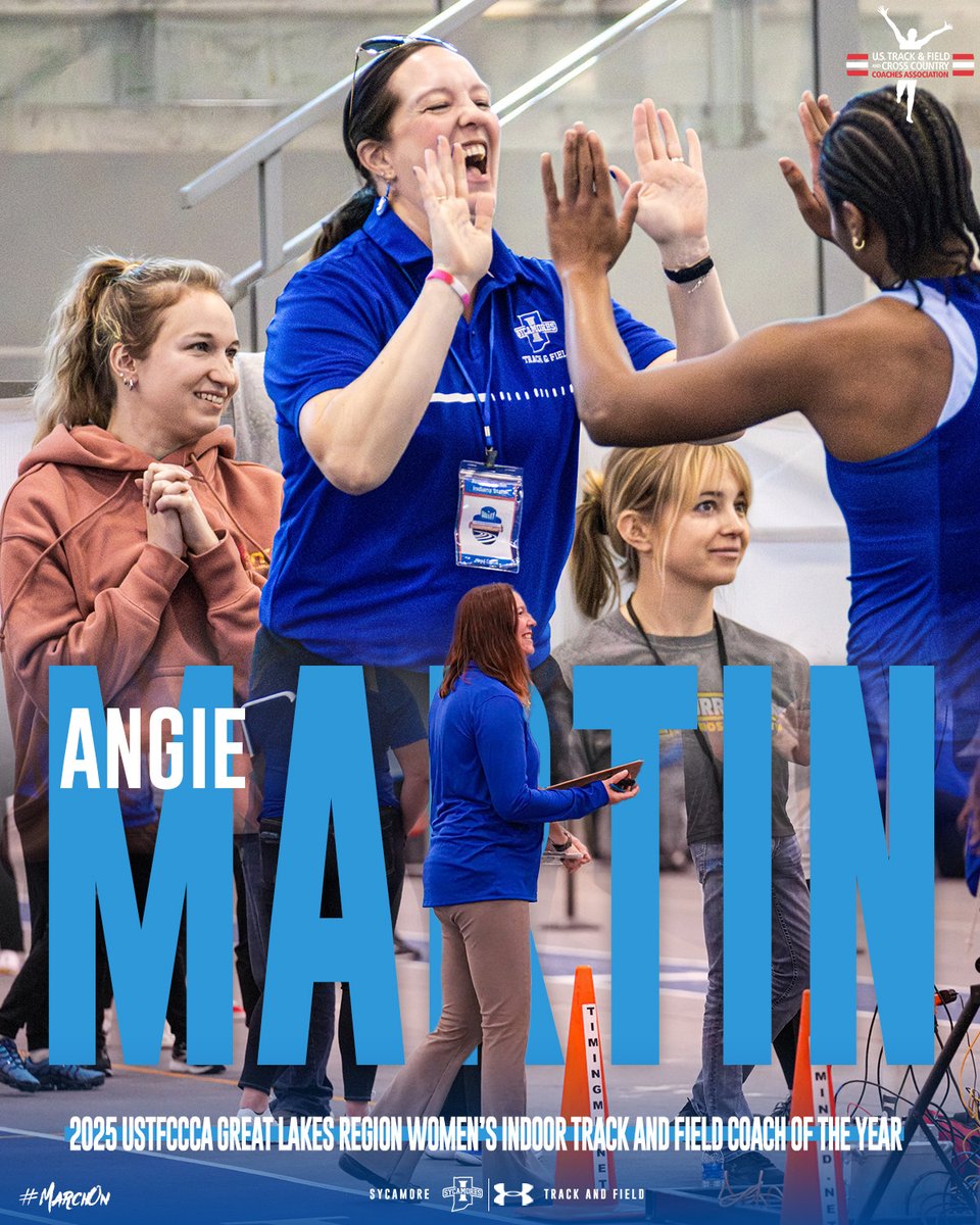 Sycamore Track/XC (@indstxctf) on Twitter photo No one better 💙🤍
<a href="/Coach_A_Martin/">Coach Angela Martin</a> has been named the 2025 USTFCCCA Great Lakes Region Women's Indoor Track and Field Coach of the Year!
📰 tinyurl.com/2hy3wpy8
#MarchOn | #StayRooted No one better 💙🤍
<a href="/Coach_A_Martin/">Coach Angela Martin</a> has been named the 2025 USTFCCCA Great Lakes Region Women's Indoor Track and Field Coach of the Year!
📰 tinyurl.com/2hy3wpy8
#MarchOn | #StayRooted