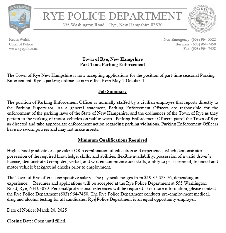 Rye Police NH tweet media