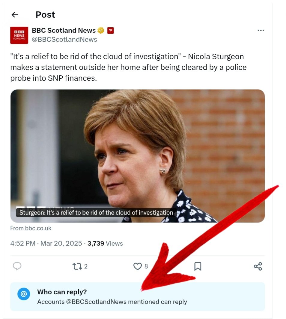 Final proof that @BBCScotlandnews isn't a News channel - it's just a tool of the British State. They are running scared. 🤣
#UKNewsScotland 
#ScottishIndependenceASAP