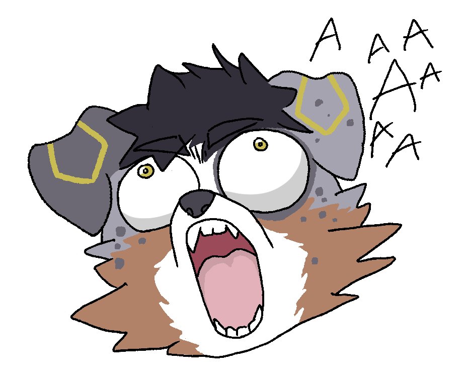 AWAWAWA also made this gem for <a href="/BlakeTekzer/">Mechanical Doggo 🔞🔞</a> I never laughed so hard drawing a stupid face &lt;3