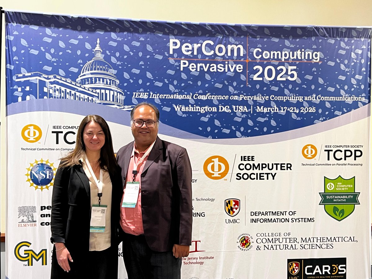 sandip2201's tweet image. It has been an amazing experience chairing @IEEEPerCom 2025 workshops with Franca Delmastro from IIT-CNR, Italy. #PerCom this year had 14 different workshops on various topics, ranging from context & activity modeling, security, privacy & trust, pervasive applications, and so on.