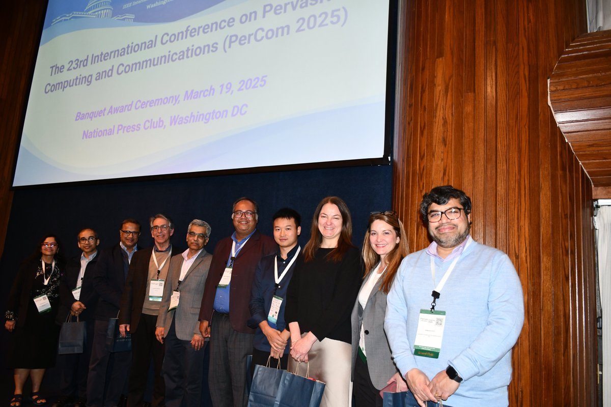 sandip2201's tweet image. It has been an amazing experience chairing @IEEEPerCom 2025 workshops with Franca Delmastro from IIT-CNR, Italy. #PerCom this year had 14 different workshops on various topics, ranging from context & activity modeling, security, privacy & trust, pervasive applications, and so on.