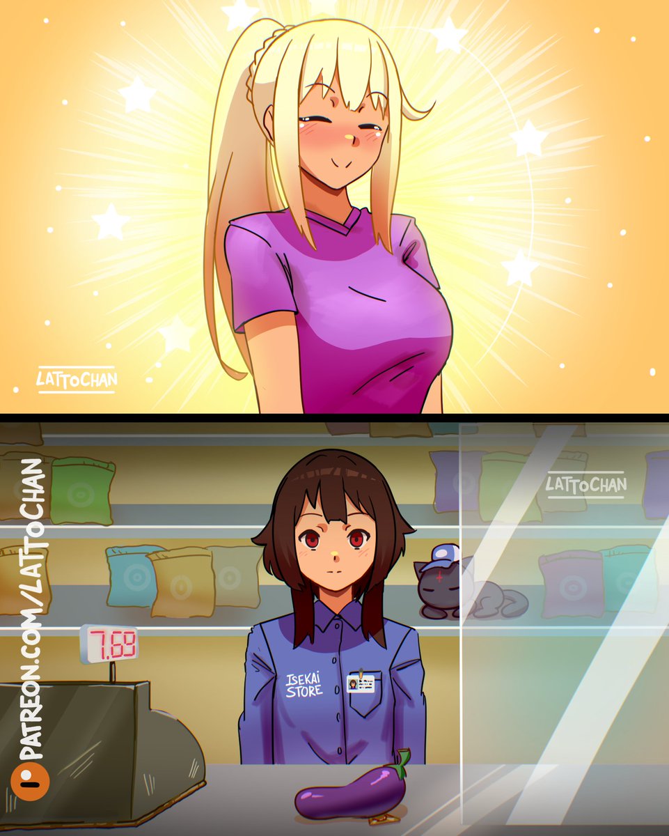 LattoChan's tweet image. Nothing out of the ordinary around here

#Megumin #Darkness