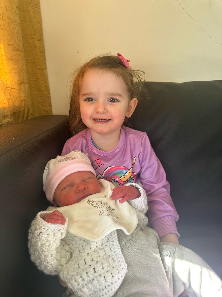 Grandchild No1 and her new little sister. (7lb 13oz <a href="/londonjessicas/">Jessica S</a> )
