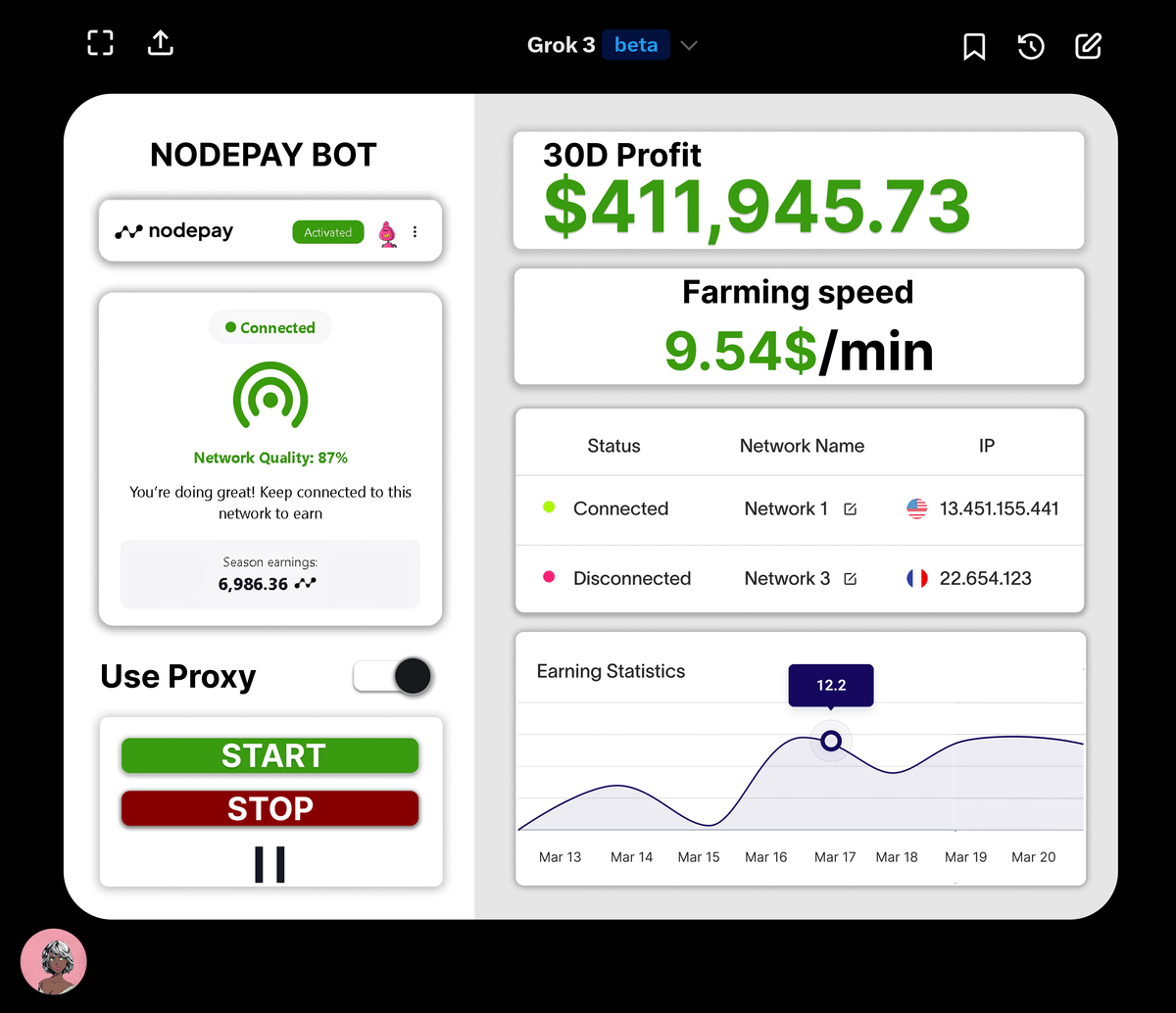 RETIREMENT SETUP FOR 2025

Grok3 + NodePay = $30k in 1 month

What's funny: $0 and 0 coding skills needed

Turn ur useless PC into a money printer🧵👇