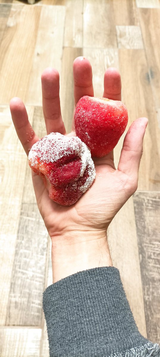 these massive fucking frozen strawberries