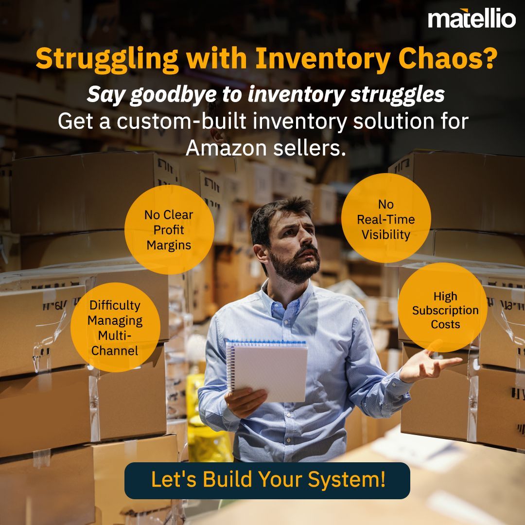 Struggling with SKU chaos &amp; stockouts? Third-party tools too expensive? Get a custom inventory solution built for Amazon sellers! Let's talk! buff.ly/UTCsnwq
 
#AmazonSellers #EcommerceTech #RetailTech #InventoryManagement #StockControl #MultichannelSelling #AIinRetail