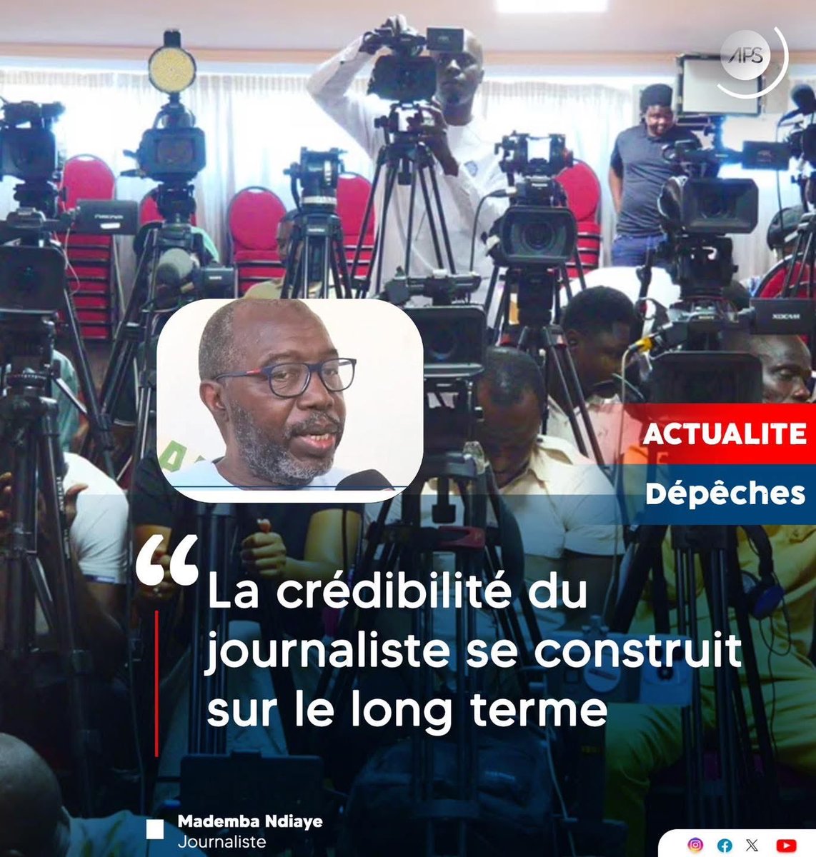 👉🏾 aps.sn/mademba-ndiaye…                                                                                                         

🔵 Le journaliste ⁦<a href="/MadembAS/">Mademba Aas Njaay</a>⁩ Ndiaye a relevé que les changements de paradigme intervenus dans l’univers des médias…