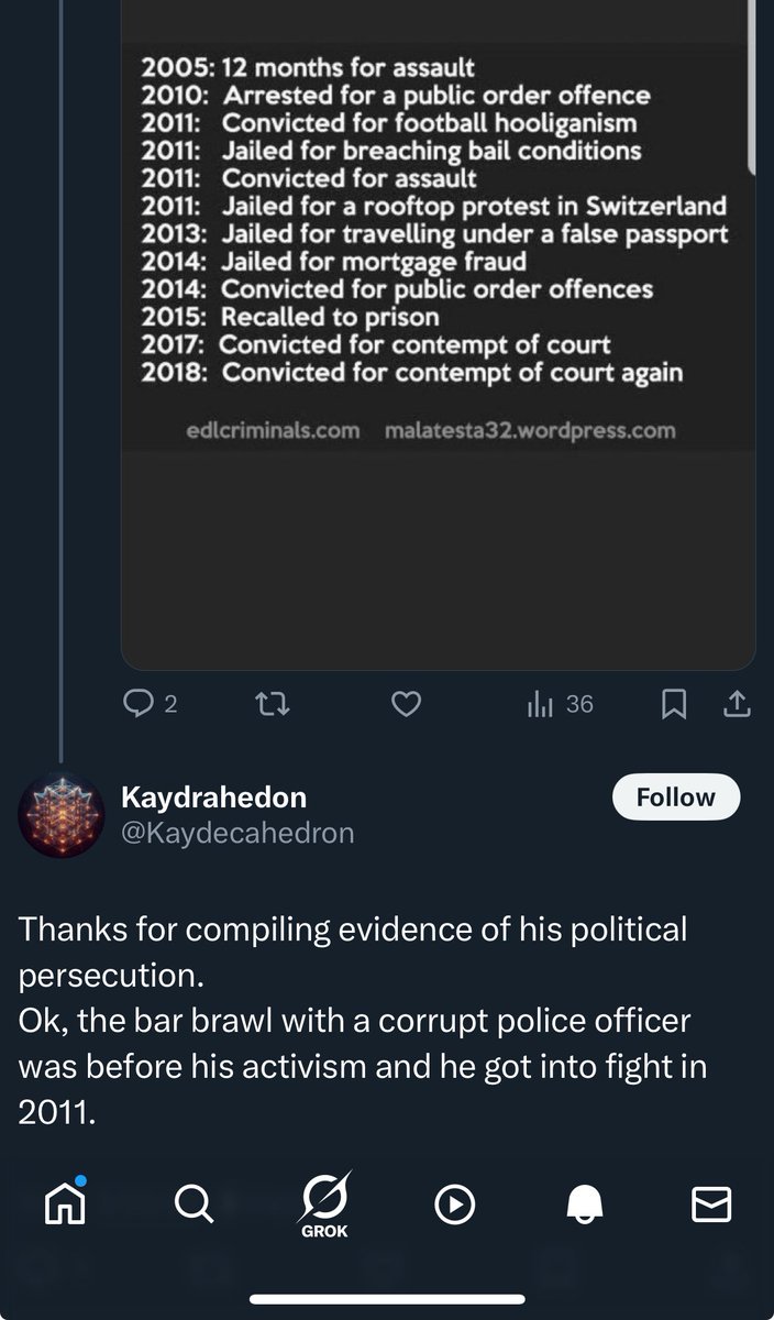 dweebomatic2000's tweet image. This dumbfuck @Kaydecahedron is so deep in the right wing personality cult that he thinks assault conviction and mortgage fraud convictions are “political persecution.”

Send me to a big farm upstate if I ever get this delusional.