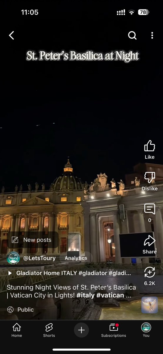 sa5awi79's tweet photo. Stunning Night Views of St. Peter’s Basilica | Vatican City in Lights! #... https://t.co/YvmPFHFTcs via @YouTube
St. Peter’s Basilica 
#foryoupageシforyou #shortsviral #foryoupageシ #foryourpage #youtubeshorts #shortsvideos #Youtube #trendingreelsvideo #trendingvideo https://t.co/M2CnOiHIwC
