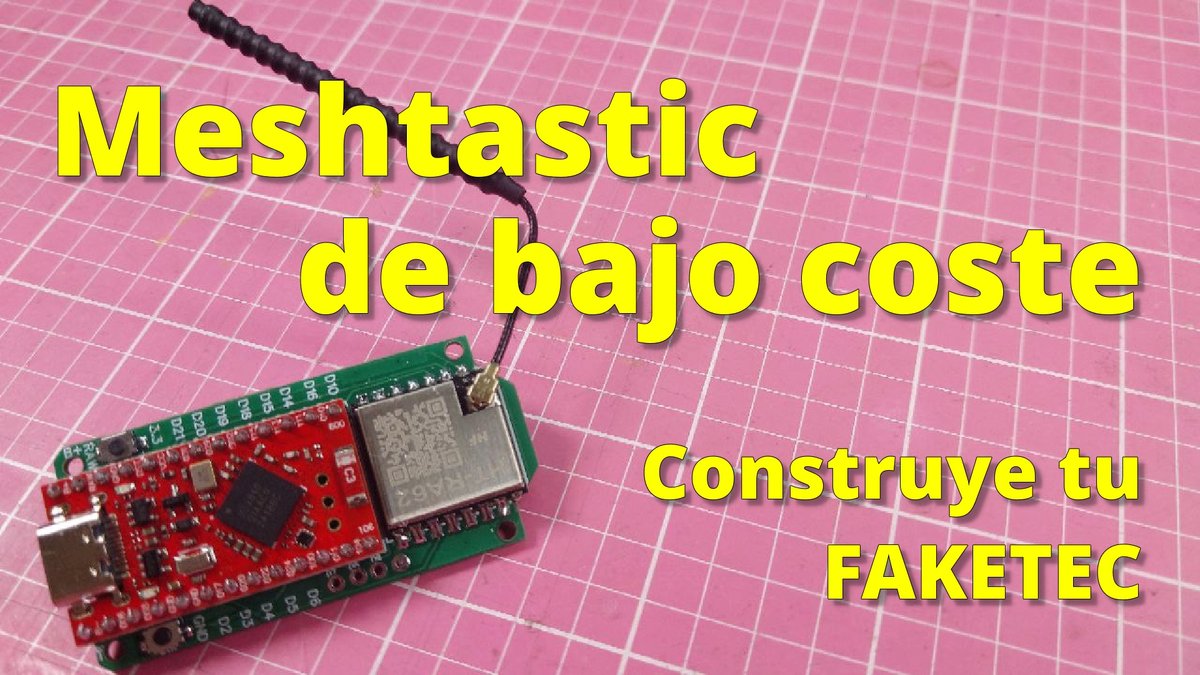 youtu.be/NRIXPWYmfq8  Como montar tu propio dispositivo Meshtastic de bajo coste (si te gusta cacharrear claro). #faketec #meshtastic #lora #868 #hamradio #diyelectronics #radioaficionados #preppers #preparacionismo
