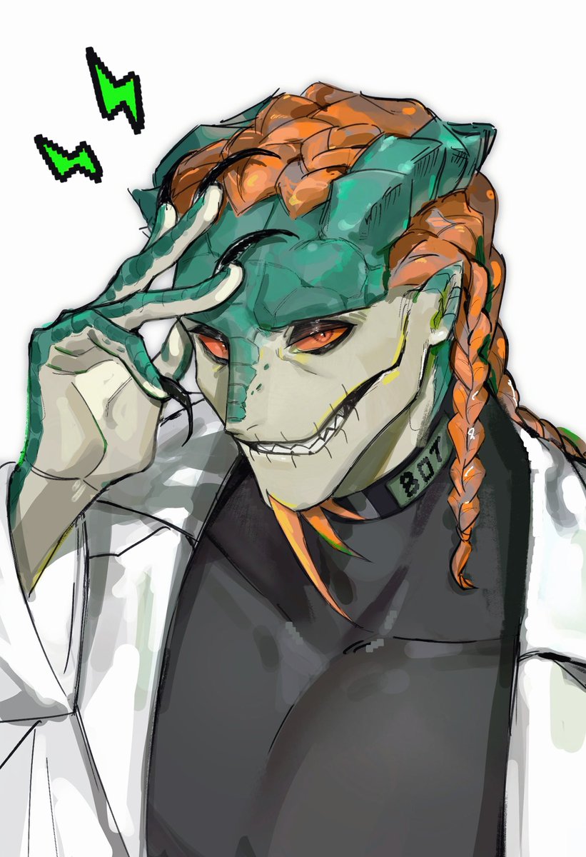 给朋友的bot画了头像 #孽蜥 #魔トカゲ #卢基诺 #Luchino