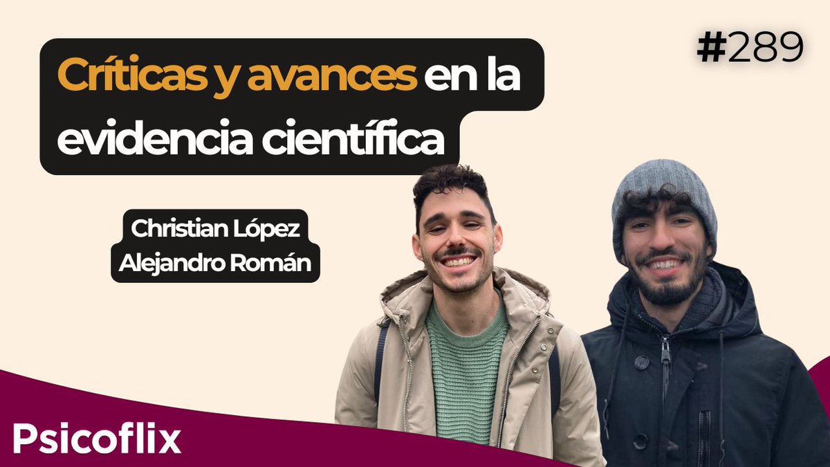 Psicoflix (@psicoflix) on Twitter photo ¡NUEVO PODCAST! Hoy hablamos de las críticas y avances en evidencia científica con <a href="/pirmasse/">Alejandro Román Massé</a> y <a href="/Christian5Lopez/">Christian López ®</a>, de <a href="/AvapirAnpir/">SVPC_AVAPIR</a>
📹 Spotify: bit.ly/4bHSFi8
📹 Youtube: bit.ly/4bQHp2X
🎧 Apple: bit.ly/4kFJtyN
🎧 Ivoox: ivoox.com/rf/143529248 ¡NUEVO PODCAST! Hoy hablamos de las críticas y avances en evidencia científica con <a href="/pirmasse/">Alejandro Román Massé</a> y <a href="/Christian5Lopez/">Christian López ®</a>, de <a href="/AvapirAnpir/">SVPC_AVAPIR</a>
📹 Spotify: bit.ly/4bHSFi8
📹 Youtube: bit.ly/4bQHp2X
🎧 Apple: bit.ly/4kFJtyN
🎧 Ivoox: ivoox.com/rf/143529248