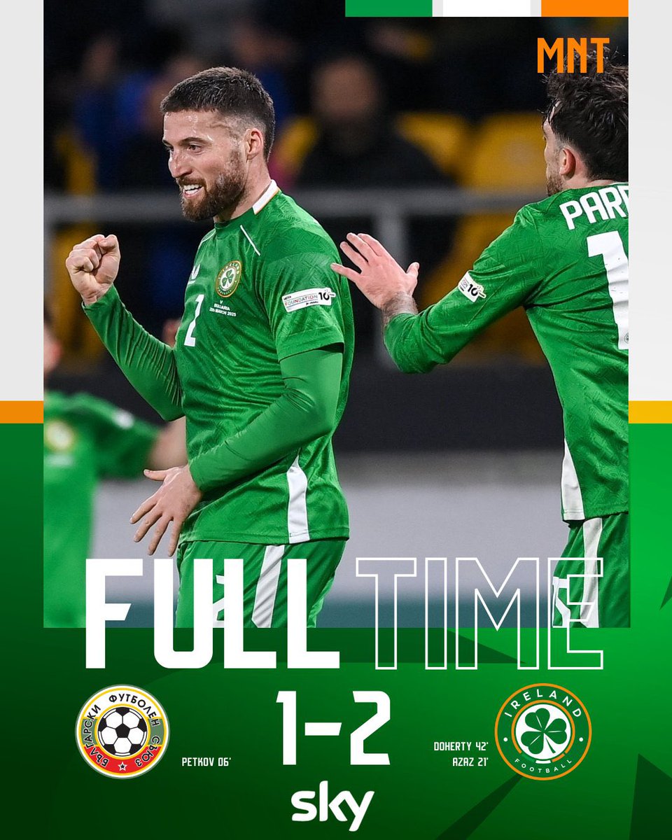 🇮🇪🇮🇪🇮🇪

2-1 sigur í Plovdiv. 

Mætum Búlgörum aftur í Dyflinni á sunnudagskvöld og klúbburinn verður trallandi á pöllunum á Aviva vellinum.

🇮🇪🇮🇪🇮🇪

#graeniherinn
#theboysingreen