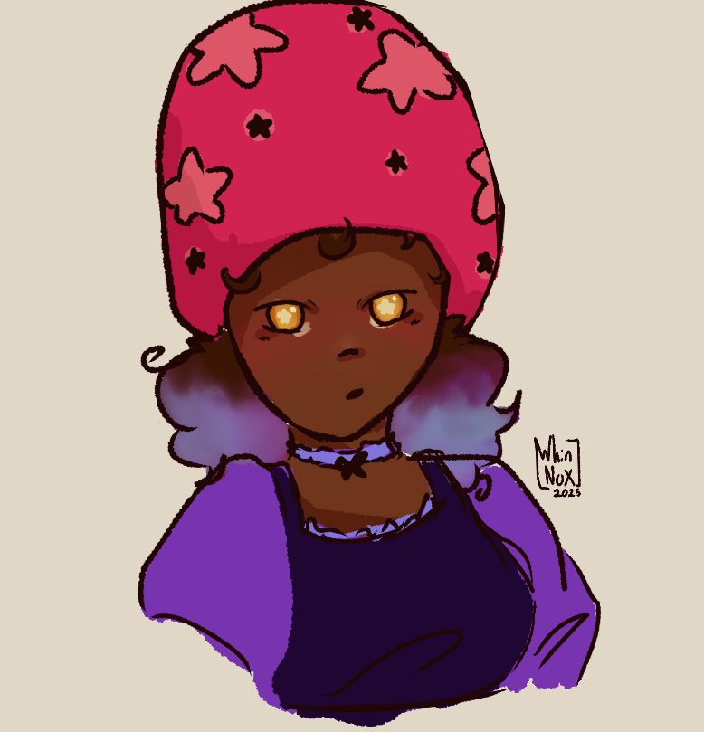 whinnox's tweet image. The hat is peak, idk what you want me to say
(quick art from today's stardew stream)