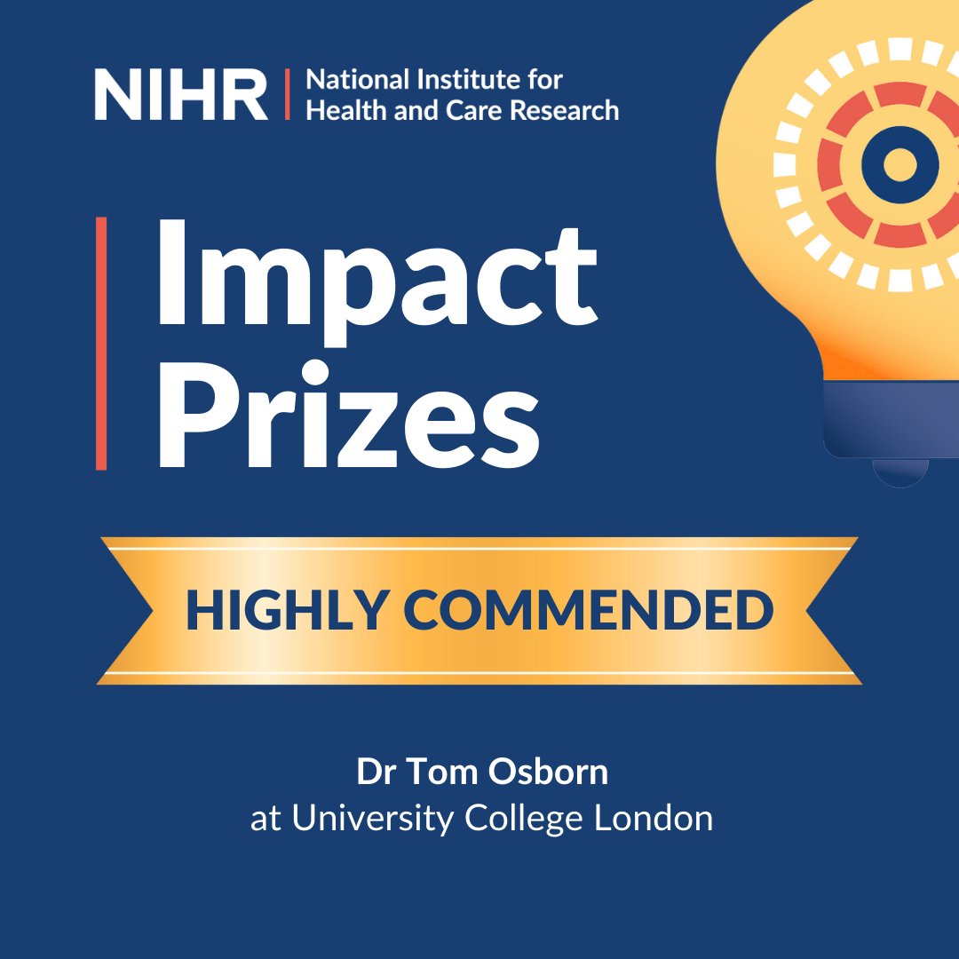 National Institute for Health and Care Research (@nihrresearch) on Twitter photo Congratulations to Dr Tom Osborn, our second #NIHRImpactPrizes highly commended early career researcher, recognised for his research to improve mental health services and policies for students in higher education.
<a href="/arc_nt/">NIHR Applied Research Collaboration North Thames</a> Congratulations to Dr Tom Osborn, our second #NIHRImpactPrizes highly commended early career researcher, recognised for his research to improve mental health services and policies for students in higher education.
<a href="/arc_nt/">NIHR Applied Research Collaboration North Thames</a>