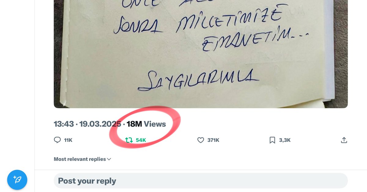 Adam içeride.
Tweet atıyor.
Twitter engelli.
18 milyon kişi görüyor.