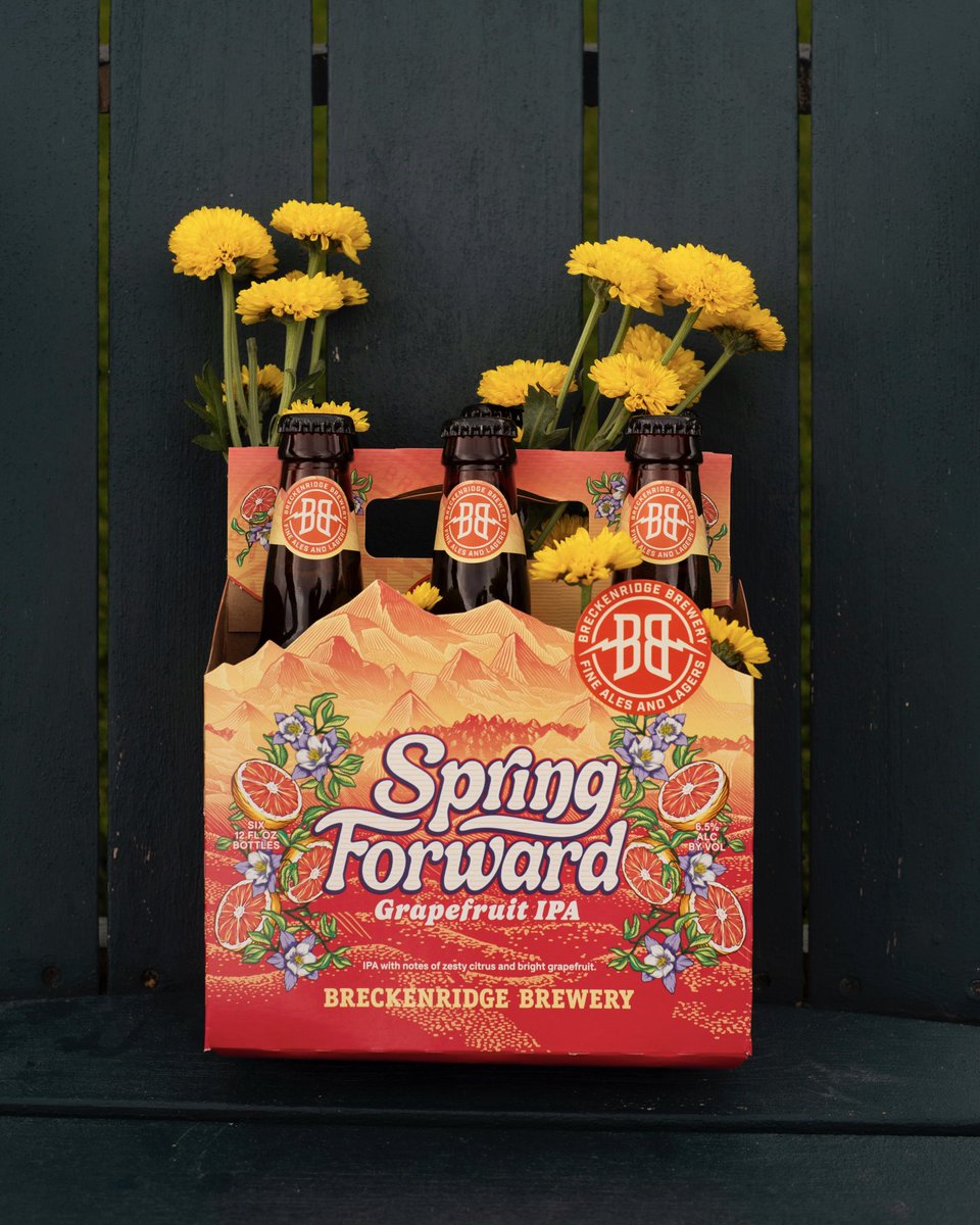 First day of spring calls for a fresh Spring Forward Grapefruit IPA! Crisp, citrusy, and just what you need to toast to warmer days. Cheers! 🌸🍻