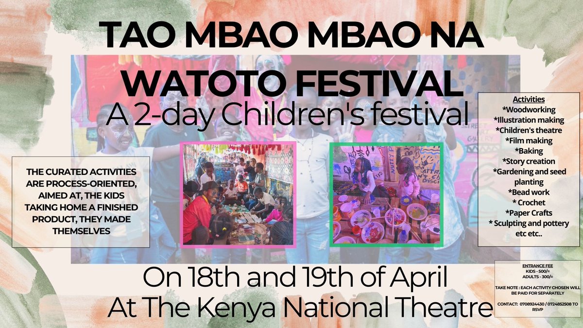 Brian_Irungu1's tweet photo. One of the 'revolutions' of my Jesus year is this festival. The beginning of a beautiful journey. 

Tao Mbao Mbao Na Watoto Festival will make its first edition this Easter. 

Here we go!!!

#TaoMbaoMbaoNaWatotoFestival https://t.co/AGh7yoygwi