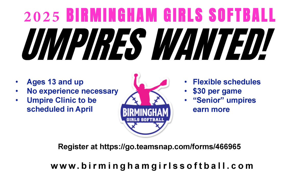 Ump for BGS this Spring!