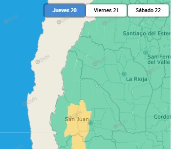 EnriqueMario10's tweet photo. Rige alerta amarilla para parte de San Juan por lluvias y granizo
El Servicio Meteorológico hizo el pronóstico para esta tarde y noche.
https://t.co/0GGOakVBEE https://t.co/aAEmJECj27