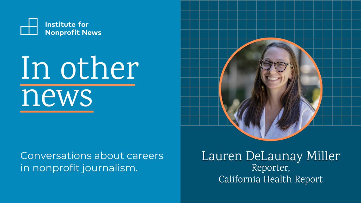 Institute for Nonprofit News (@inn) on Twitter photo Lauren DeLaunay Miller, a reporter for <a href="/calhealthreport/">California Health Report</a>, told INN that her experience on the Yosemite National Park Search & Rescue team gave her “a lot of practice talking to people… in a very vulnerable position.”
Read more:
linkedin.com/feed/update/ur… Lauren DeLaunay Miller, a reporter for <a href="/calhealthreport/">California Health Report</a>, told INN that her experience on the Yosemite National Park Search & Rescue team gave her “a lot of practice talking to people… in a very vulnerable position.”
Read more:
linkedin.com/feed/update/ur…