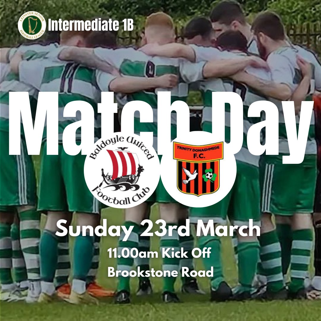 BaldoyleUtdLSL's tweet image. | ๐๐ช๐ฅ๐๐ง ๐๐ช๐ฃ๐๐๐ฎ โฝ๏ธ |
Our Intermediate 1b side face @TrinityDonFC in league action this Sunday๐
Best of luck to the lads and hopefully all 3 points are secured ๐ช
@AlQuinn2015 @LSLLeague