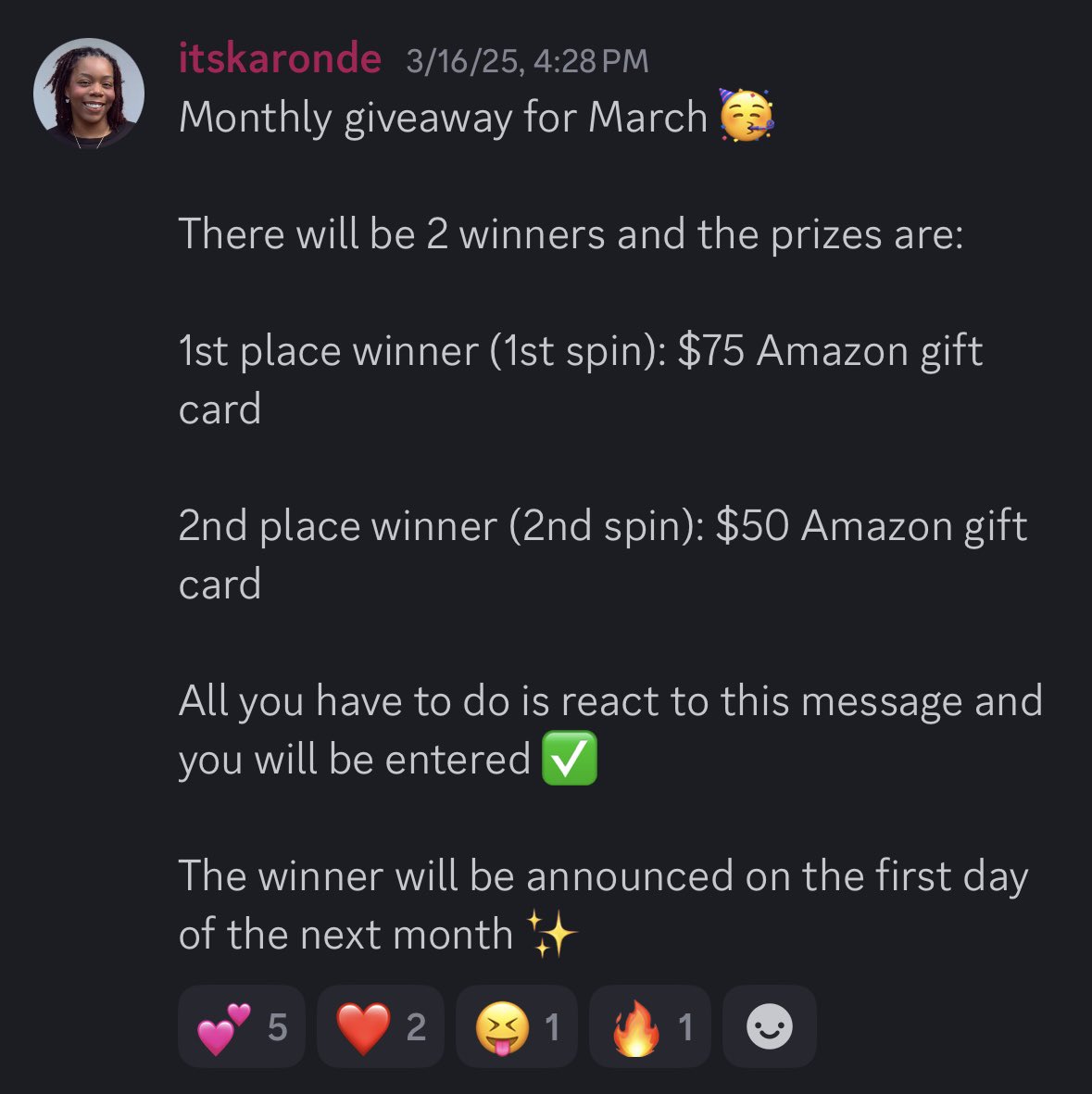 🚨 BLACK UGC CREATORS 🚨

Your creativity deserves support! That’s why Creatives with Culture is giving back with monthly giveaways made just for YOU 🎁

Don’t sleep on your chance to win 🔥 

Comment “CWC” to join now 👇🏽 

(P.S. it’s free to join)