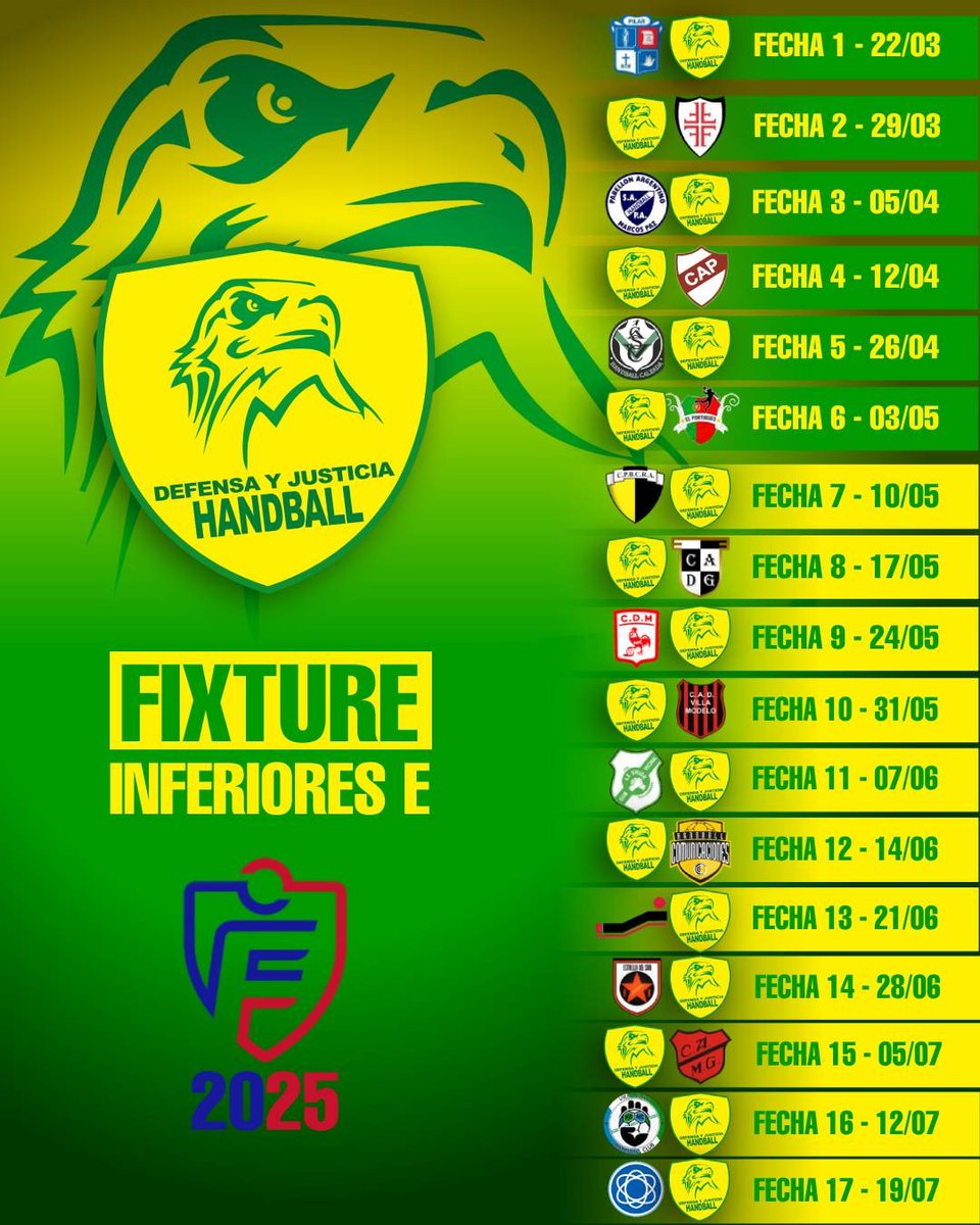 Club Defensa y Justicia Handball tweet media