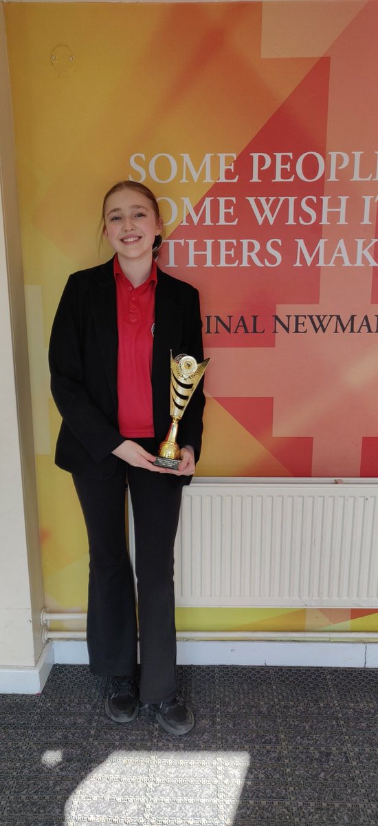 CNewmanpe's tweet photo. Well done Chloe @PenkethPanthers coaches player of the year! @Cardinal_Newman https://t.co/rJy3LoQBYy