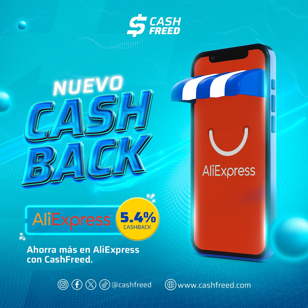 Con CashFreed, tus compras en AliExpress son más rentables e inteligentes. No dejes pasar esta oportunidad. ¡Regístrate y se Premium por 7 días gratis

¡Empieza a ganar dinero con cada compra! ✨🔗

#CashFreed #CashbackAliExpress #AhorraMás #ComprasInteligentes