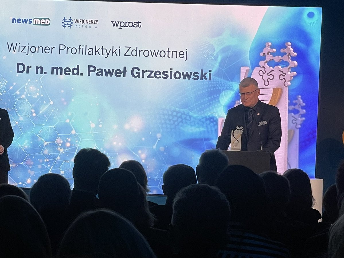 Ogromne gratulacje dla dr <a href="/grzesiowski_p/">Pawel Grzesiowski</a> <a href="/GIS_gov/">Główny Inspektorat Sanitarny</a> - najprawdziwszy entuzjasta profilaktyki, #wizjonerzdrowia ❣️