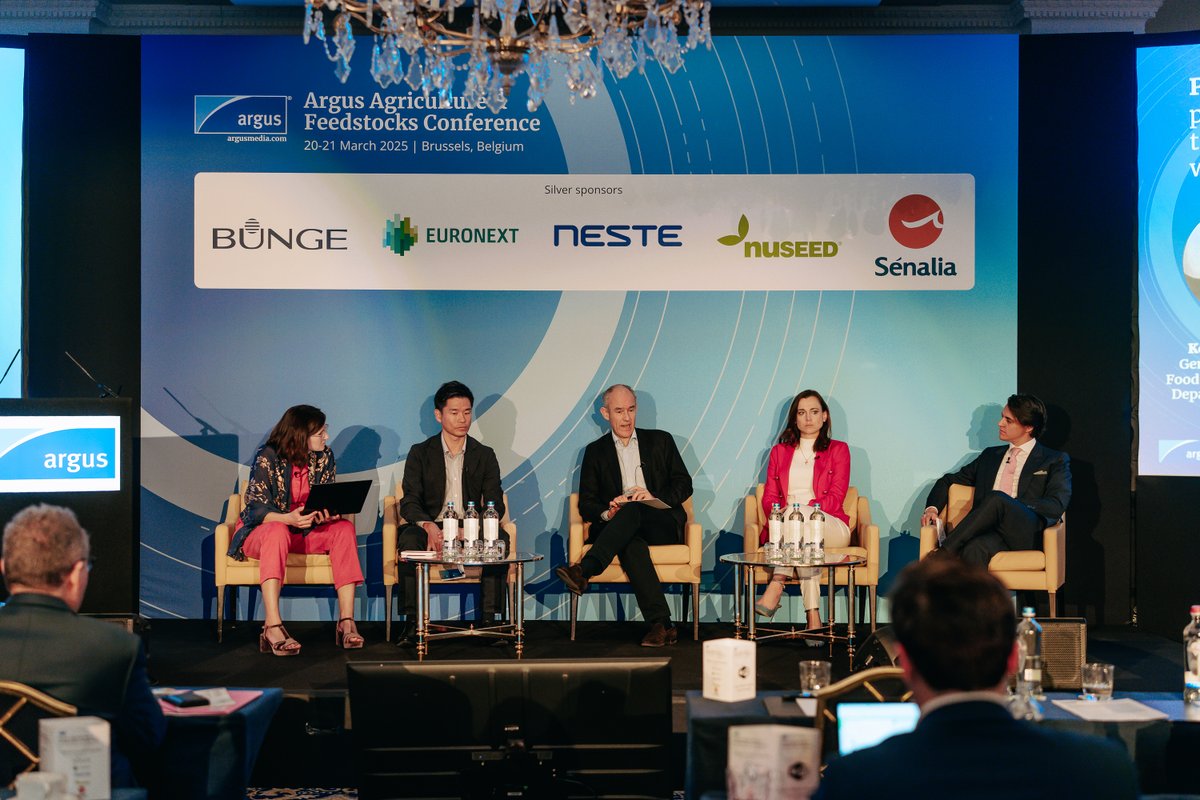 ArgusMedia's tweet photo. It's been great to welcome leaders from the grains, oilseeds, biofuels, fertilizer & adjacent markets to the Argus Agriculture & Feedstocks Conference (20-21 March) in Brussels. Follow the conversation at #ArgusAgsFeedstocksConference #ArgusGrainConference https://t.co/MhvSUg2Y2x https://t.co/5xxTWNbhTZ