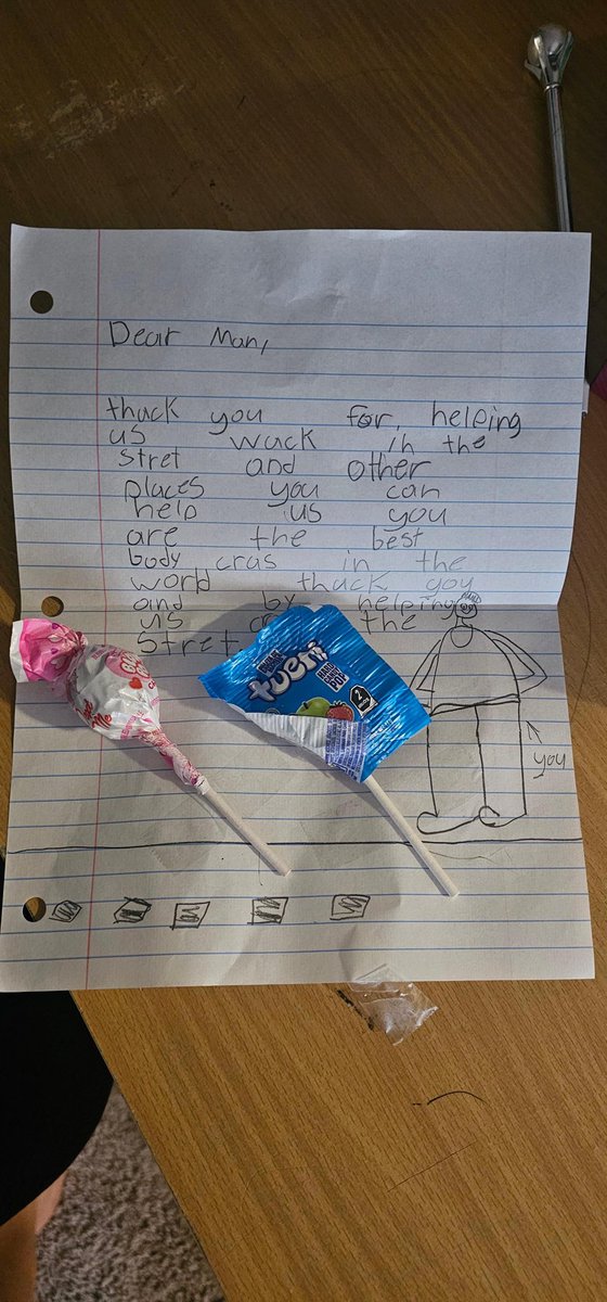 Today is National crossing guard day.  Some of our students honored them with a letter and a treat. <a href="/pgcps/">PGCPS</a>
