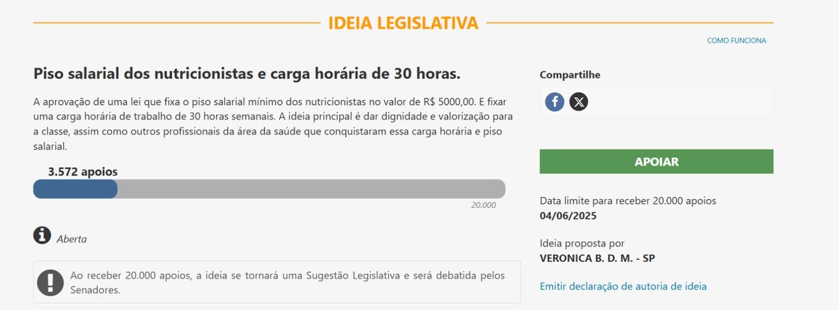 nutri_erikamcs's tweet image. #nutritwitter Bora apoiar?

www12.senado.leg.br/ecidadania/vis…