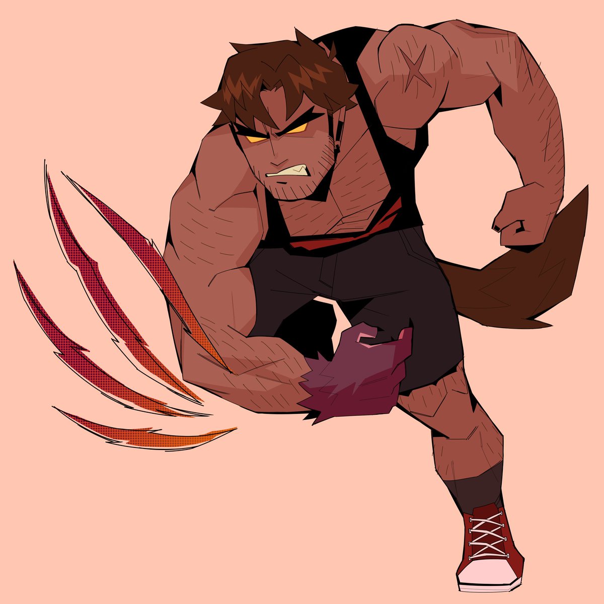 He put his whole wolf into it