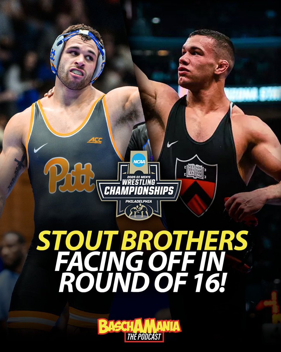 It's officially going down tonight: The Stout Brothers, Mac (Pitt) and Luke (Princeton) will face off at 197lbs in the Round of 16! Winner goes to the quarters.