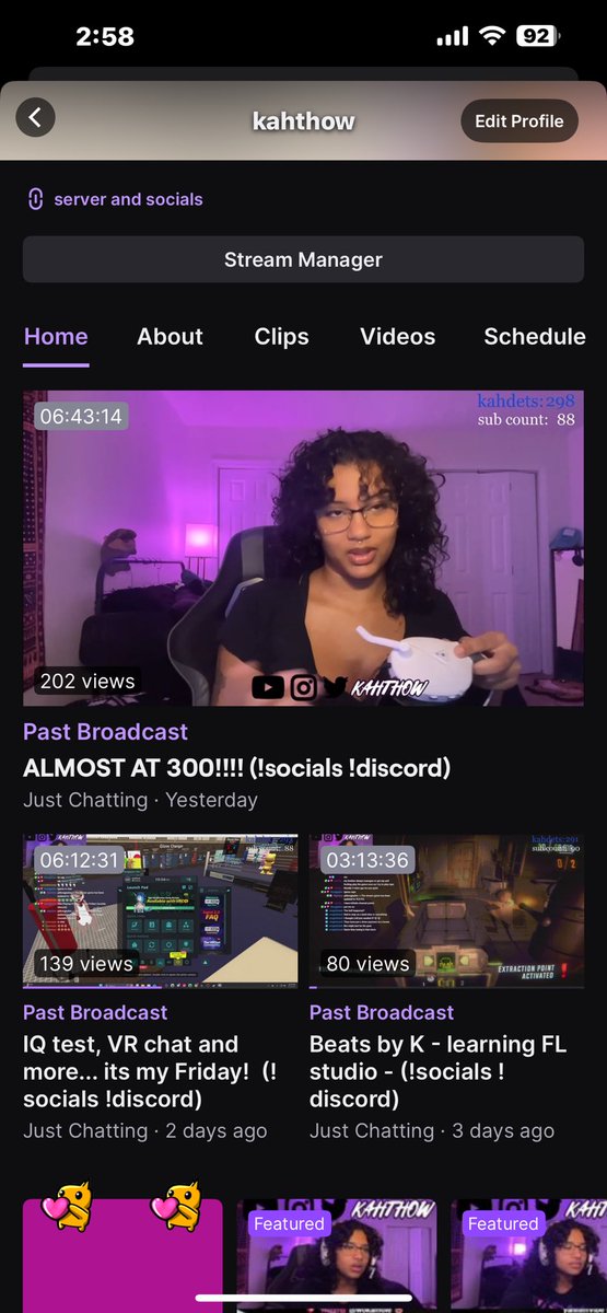 W 300 love yall ❤️