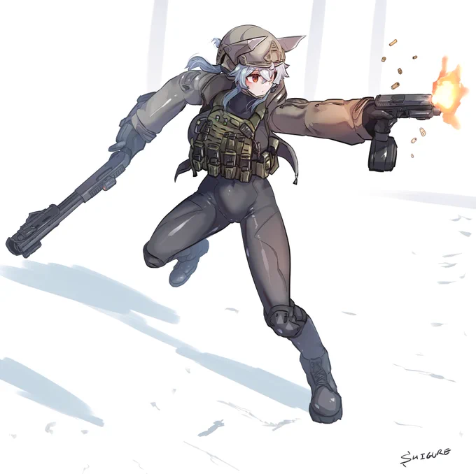 #同じキャラですが異なる装備の姿を晒す見た人もやる 戦闘用アンドロイドのM004さん 