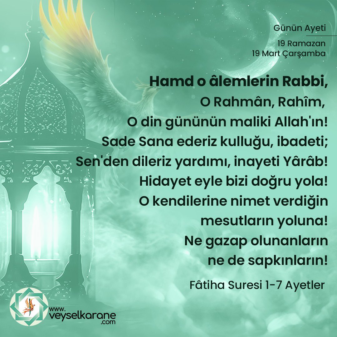 veyselkarane's tweet photo. Fatiha'nın dördüncü ayetinde kulun Rabbinden tek dileği, "Yalnız Sana ibadet eder ve yalnız Senden yardım dileriz." Ayetini hayatının, yaşamının vazgeçilmezi, asla taviz verilmeyen haline getirirken her kulun ister ilim olsun ister dünyalık yaşamını kolaylaştıracak ihtiyaçları.. https://t.co/8HKPs798lT